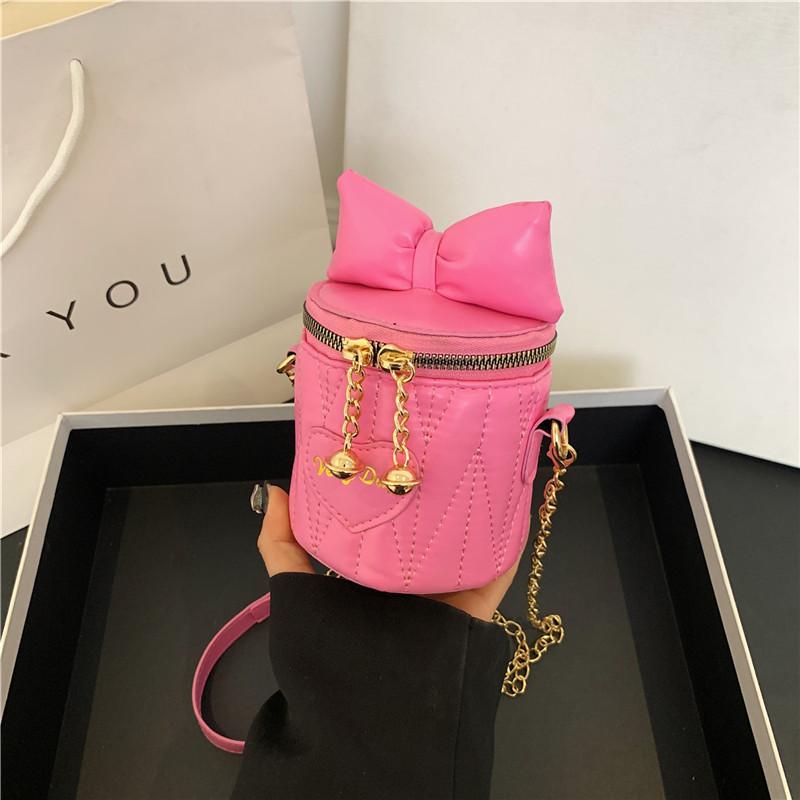 Новая простая и нишевая дизайнерская сумка-цепочка в корейском стиле, модная маленькая женская сумка-ведро, индивидуальная и красивая