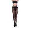Halloween 2024 Black & White Rose Cross One-Piece Pantyhose - European & American Style