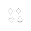 Tools Fondant Cake Heart Poker Biscuit Mould Playing Cards Shape Stainless Steel Cookie Cutter