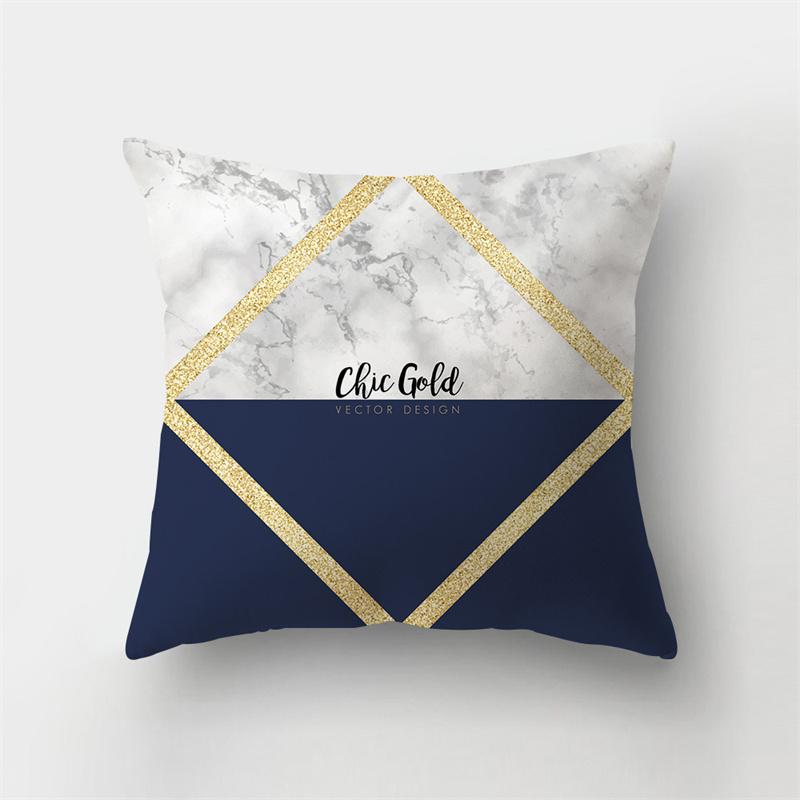 45x45 см наволочка с абстрактным геометрическим принтом, мраморная наволочка, полиэстер, короткий плюшевый лоскутный диван, домашний декор, наволочка