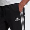 Adidas Вязаные спортивные брюки Essential с 3 полосками, мужские брюки, черные GK8995
