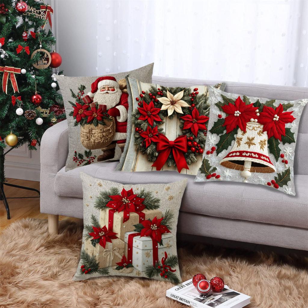 Christmas Pillow Cover Christmas Tree Plush Pillow Cover Pillow