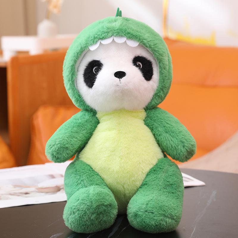 Cute Giant Panda Transforms Into Dinosaur Plush Doll Cartoon Bunny Claw Machine Doll Birthday Wedding Sprinkle