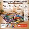 Cute Demon Slayer Chibi Collection Patterned Rug Soundproof Noisereducing Carpet For Living Room Hallway Balcony Home Party Decor Great Holiday Gift