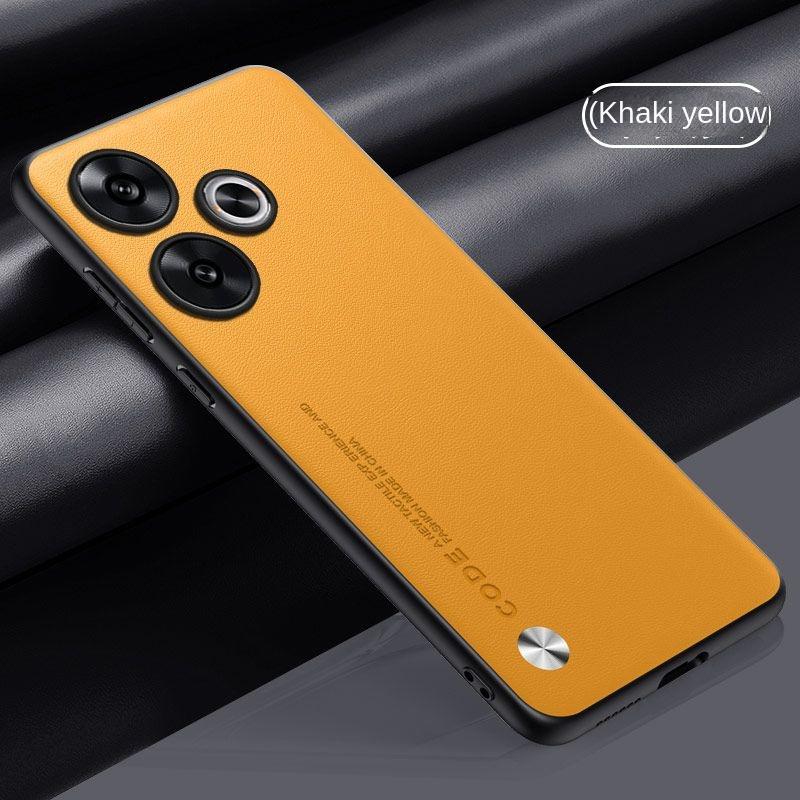 Чехол для Xiaomi POCO F6 PRO Мягкий Веганская кожа Текстура Тонкий Защитная задняя крышка Чехол для Xiaomi POCO F6 F6Pro Полностью закрывающий корпус