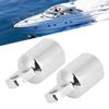 2pcs Stainless Steel Top Eye End Slide Cap 22mm 0.9in Hardware Accessories for Marine Boat