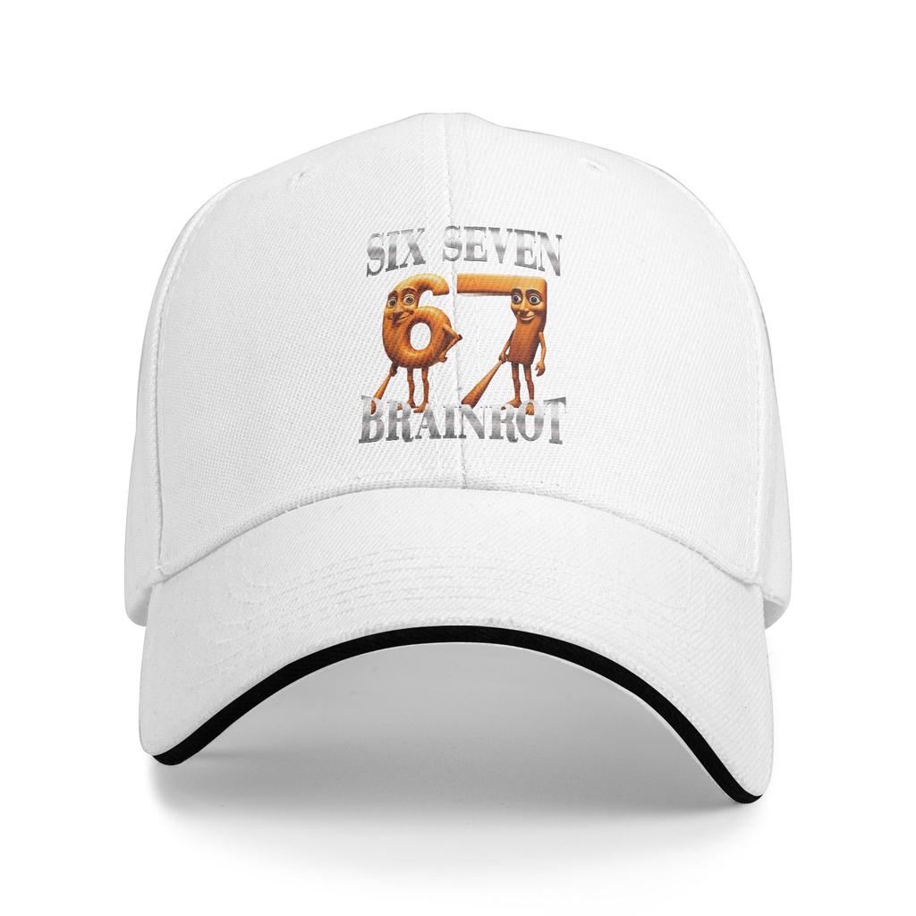 WoUnisex Unisex 67 Six Seven Italian Brainrot Meme Hat Autumn Tung Tung Sahur Adjustable Cap Casual Baseball Cap Hip Hop Sports Hats