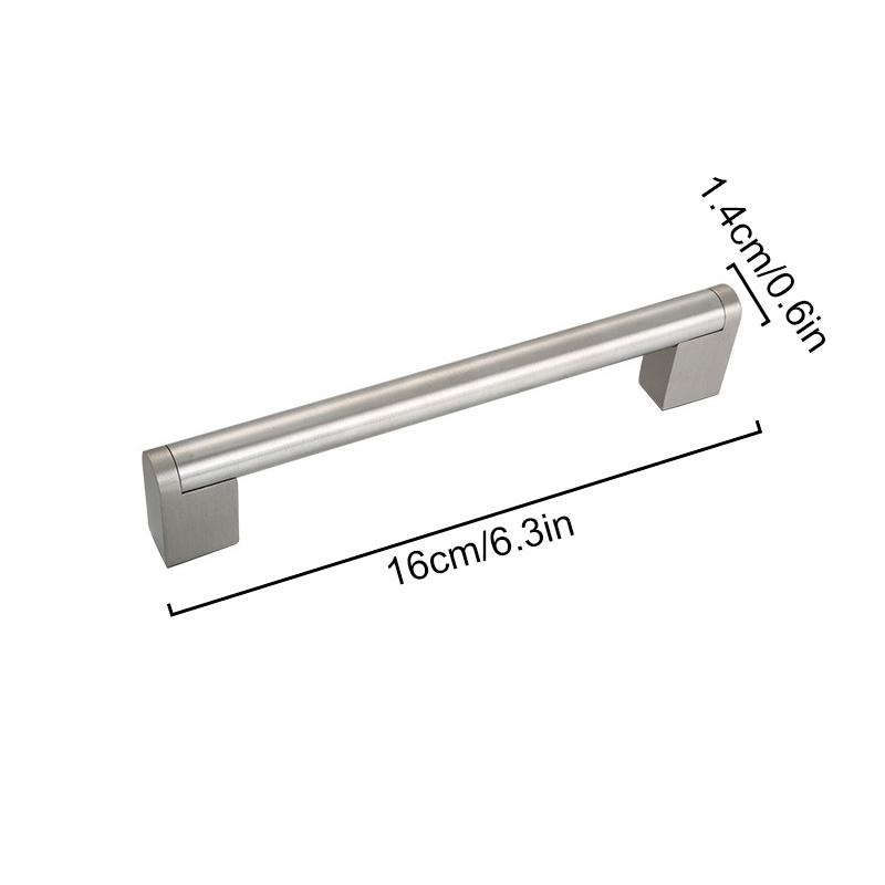 1 шт. Мебельные ручки-скобы серебристые для шкафа, кухни, сделай сам, из нержавеющей стали, ручка-кнопка для двери