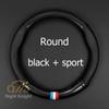 Car Carbon Fiber Leather Universal Steering Wheel Cover Waterproof and Non-slip Suitable for All Cars