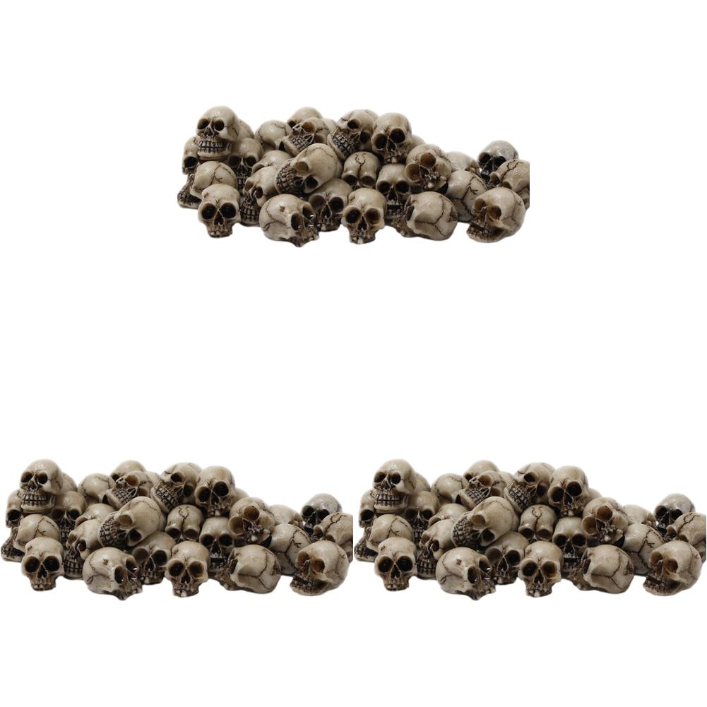 100-20 шт. Мини-головки черепов Коллекционные Хэллоуин Готические Скульптуры черепов Тематика фестиваля Ландшафтный сад Декор для горшечных растений