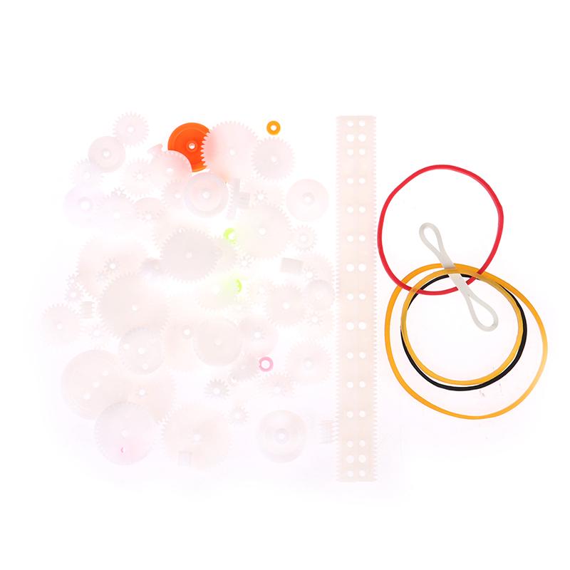 75Pcs/Lot Plastic Gear Rack Pulley Belt Worm Gear Single-And Double-Gear