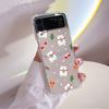 Милая мультяшная кукла Рождественский чехол для Samsung Galaxy Z Flip 4 Z Flip 3 5G ZFlip4 ZFlip3 Flip4 Flip3 Прозрачный ТПУ силиконовый чехол