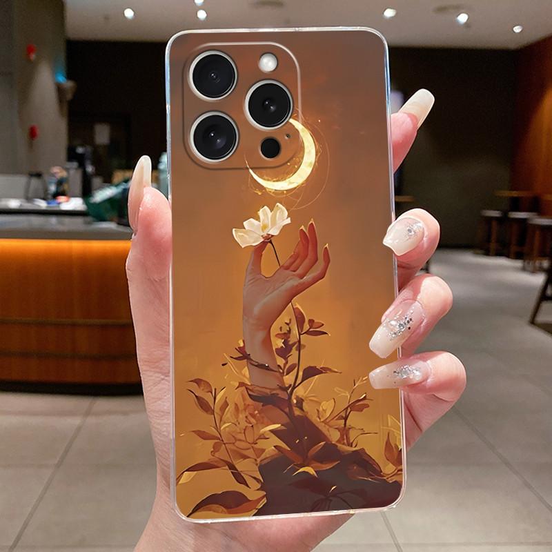 Чехол для iPhone 16 Plus 16pro 16promax Чехол Эстетичный Милый Крутой Мальчики Девочки Прозрачный Чехол для Телефона Для iPhone 16 Pro Max Чехол