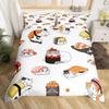 Sushi Duvet Cover Cute Rice Ball Bedding Set Children And Girls Room Decoration Three-Piece Set