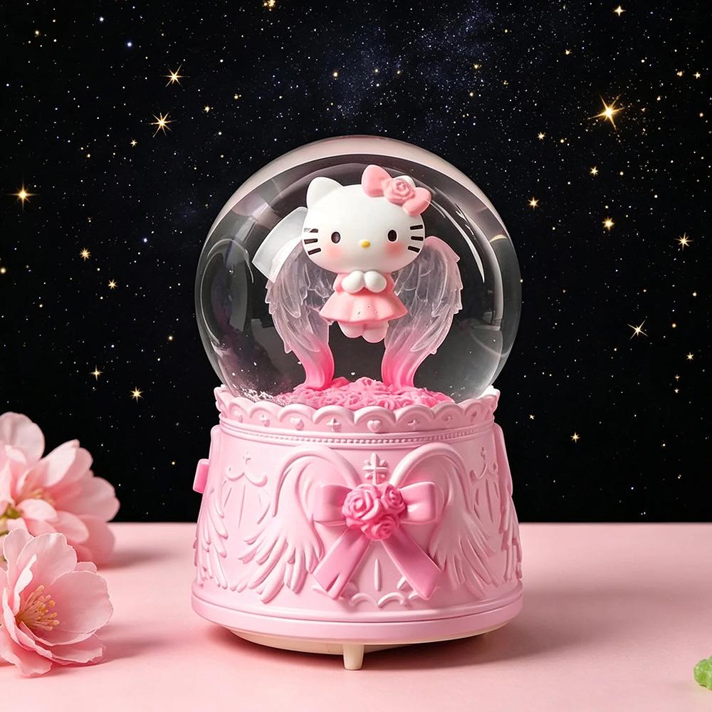 Dreamy Unicorn Crystal Ball Luminous Music Box - Snowflake Gift for Best Friend, Creative Qixi Present