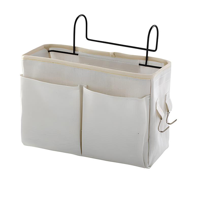 Прочная тканевая прикроватная сумка-органайзер с подвесным дизайном и множеством карманов для легкого доступа