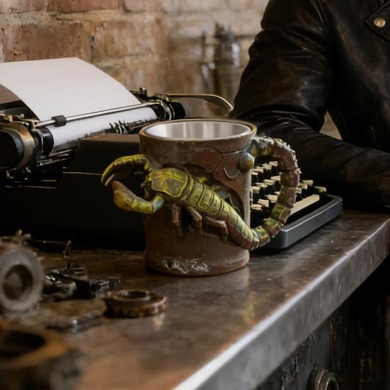 Готская кружка-скорпион 3D кружка для кофе со скорпионом и ручкой Смоляная чашка для чая Подарки для мужчин женщин Декор для дома и офиса