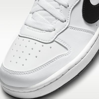 Nike Кроссовки Court Borough Low Recraft Белые Черные (GS)