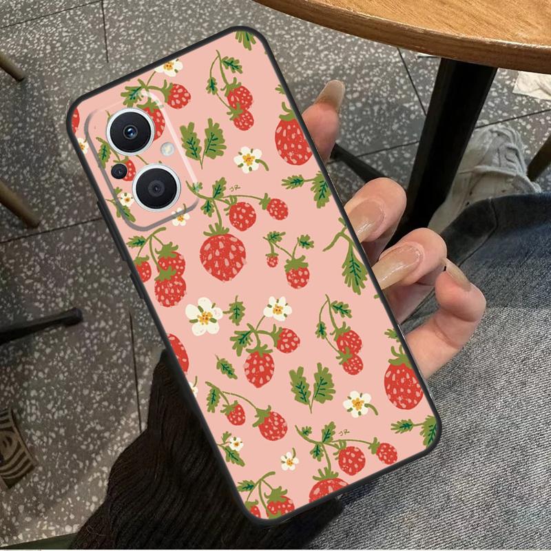 Клубничный чехол для OPPO Find X6 Pro X3 X2 Neo X5 Lite OPPO Reno 6 Lite 4 5 7 8 10 8T 5Z 2Z 4Z Coque