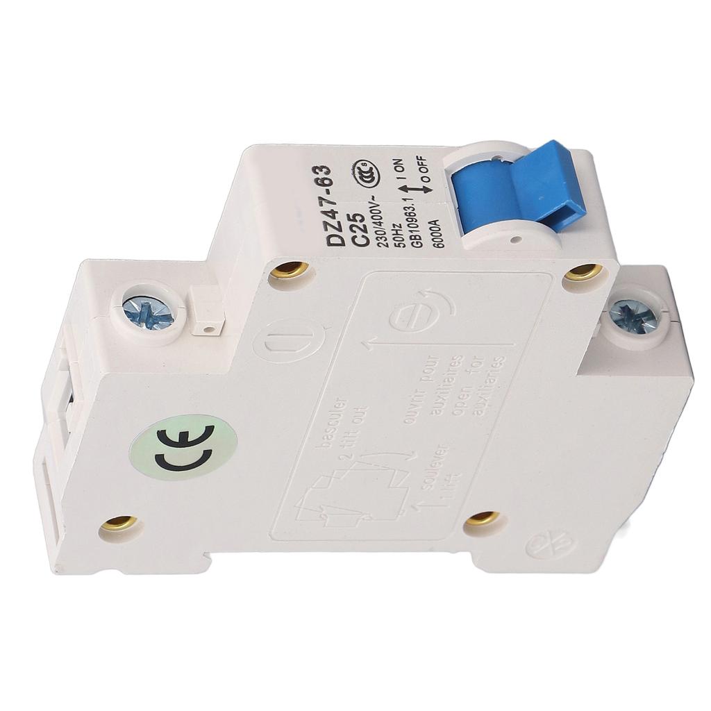 Автоматический выключатель Mini 1P MCB DIN-рейка 6000A отключающая способность 230 В 400 В 25A