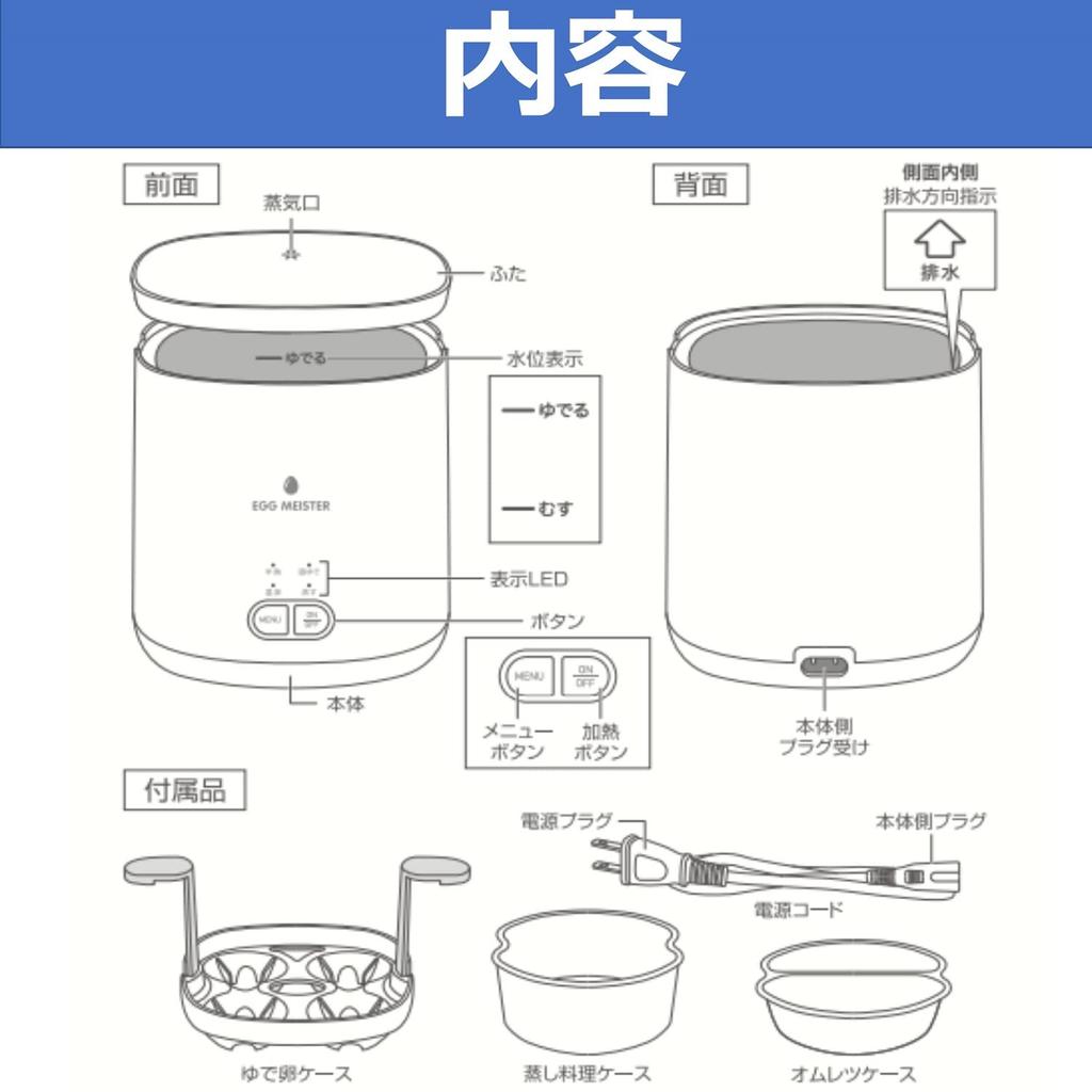 Яйцеварка Egg Meister до 4 штук Белый AEM-420WH