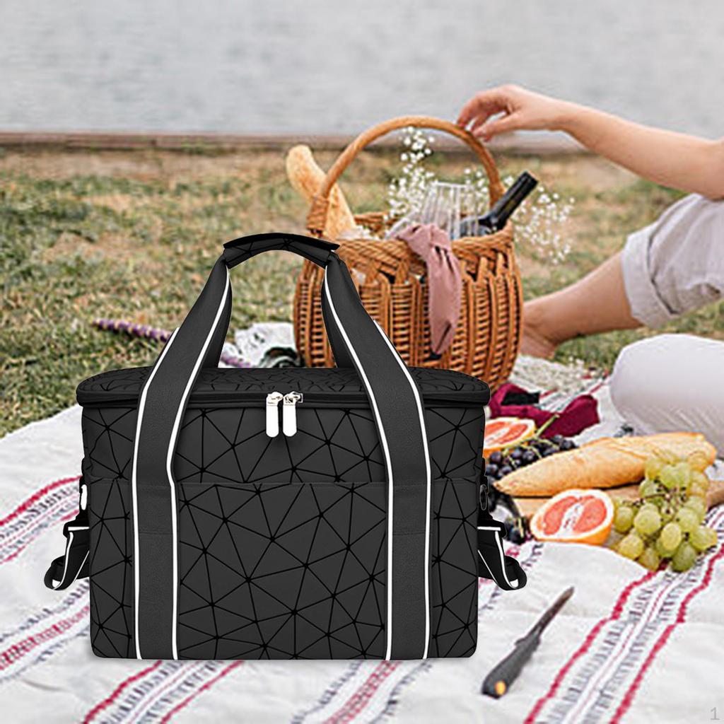 Изолированная сумка для ланча Большая коробка Взрослые Сохраняет напитки холодными Многоразовая сумка-тоут Охлаждение для бизнеса