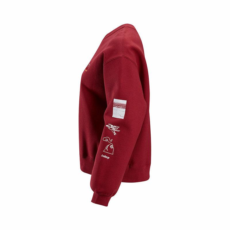 Nike ACG Год Лошади Ограниченная Серия CNY Новогодний Флисовый Вязаный Пуловер Свитшот с Длинным Рукавом Женские топы IQ3830613