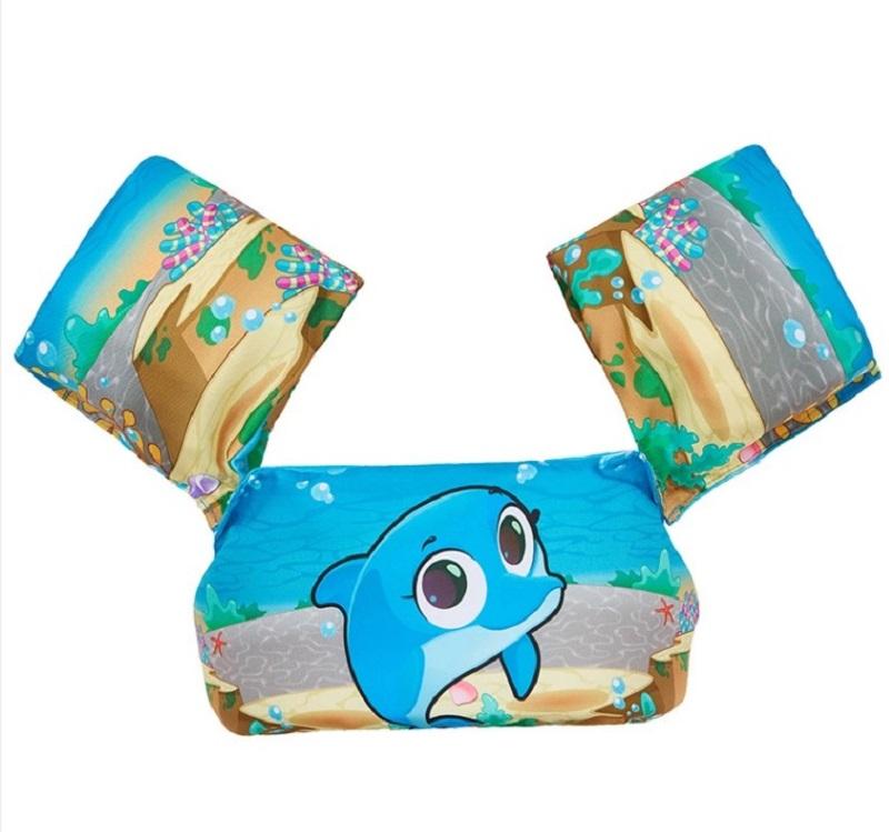 Rooxin Детские надувные нарукавники Жилет для плавания для малышей Нарукавники из пены Буй для младенцев Лучше, чем надувные круги для обучения плаванию