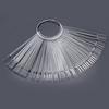 50PC/Set Nail Art Tips Display Practice Fan Nail Polish Color Sample Charts Tools Practice Equipment