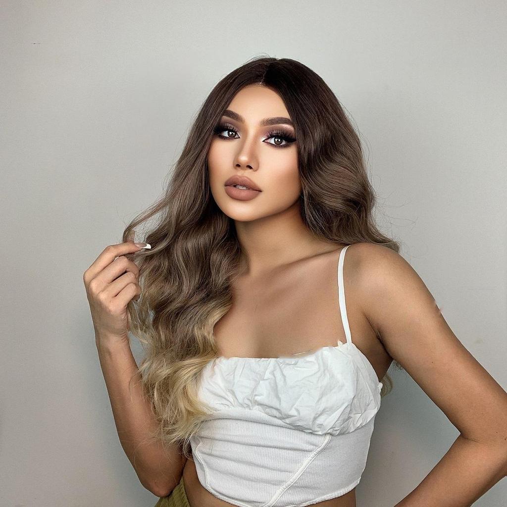 Женские волосы 62 см, светло-коричневые длинные вьющиеся волосы, Т-образные передние кружева, сетка для волос розового цвета, головные уборы, парики из чистой ручной работы, парик из кружева, парик канекалон