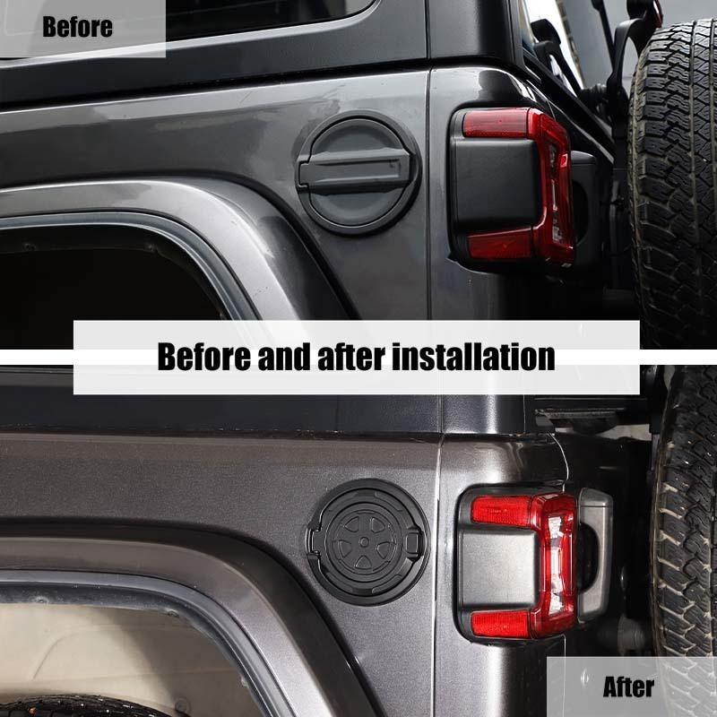 Крышка топливного бака из алюминиевого сплава ABS для Jeep Wrangler JL 2018 Up, внешние аксессуары для автомобиля