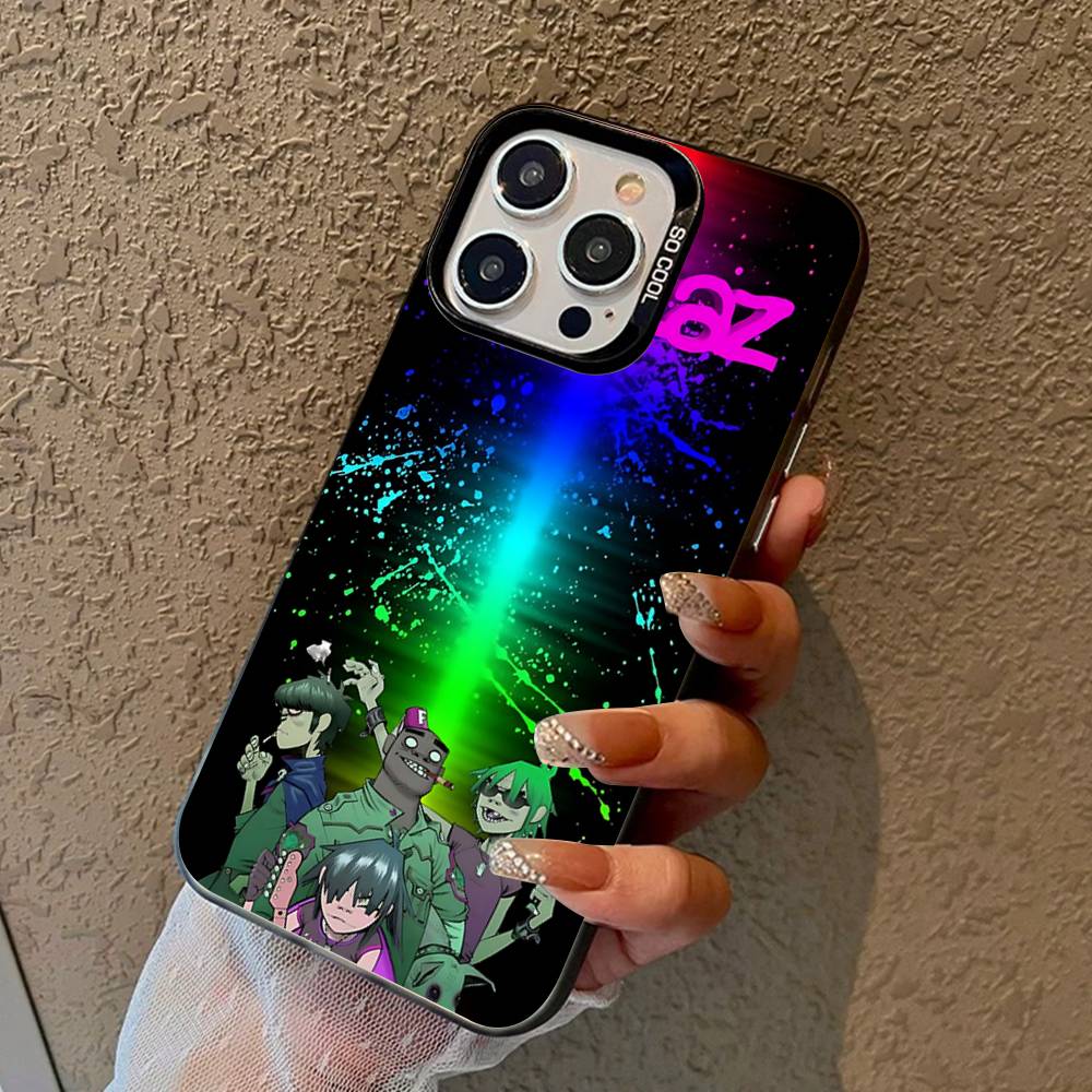 G-Gorillaz Cartoon Colorful Phone Case For IPhone 17 16 15 14 13 12 11 Pro Max Plus Matte Cover