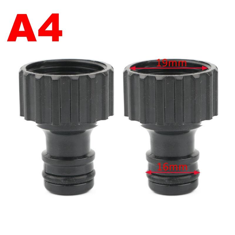 2 шт. Пластик 1/2 3/4 1 дюйм Наружная/внутренняя резьба Садовое орошение Быстроразъемное соединение Кран Водопроводный кран Соединитель Адаптер