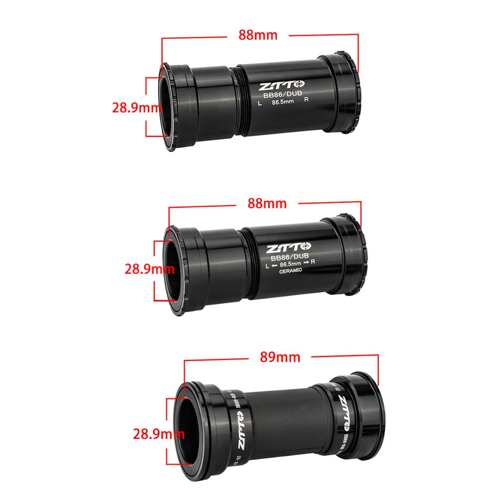 ZTTO BB86 DUB Bottom Bracket Ceramic BB BB92 BB86 Thread Lock Press Fit BB Waterproof For MTB Road Bike BB86 41mm 29mm Crankset