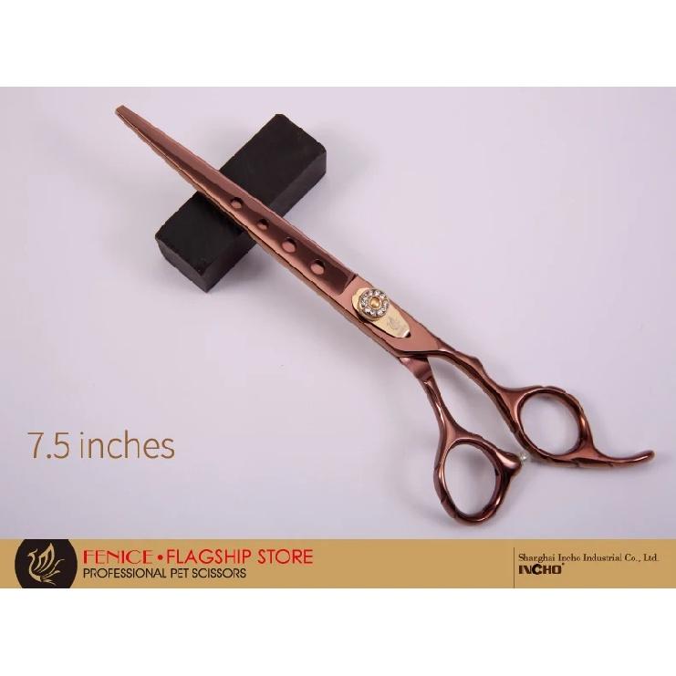 Fenice 7.0/7.5/8.0 inch Professonal Grooming Scissors for Dogs JP440C Cutting Shear Antique Golden Color