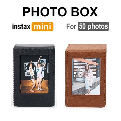 [Фотолаборатория] Коробка для хранения фотографий для 50 фотографий Instax Mini CAC24