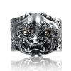 Sterling Silver Pixiu Ring for Men and Women, Trendy S925 Open Thai Design, Retro and Bold Style.