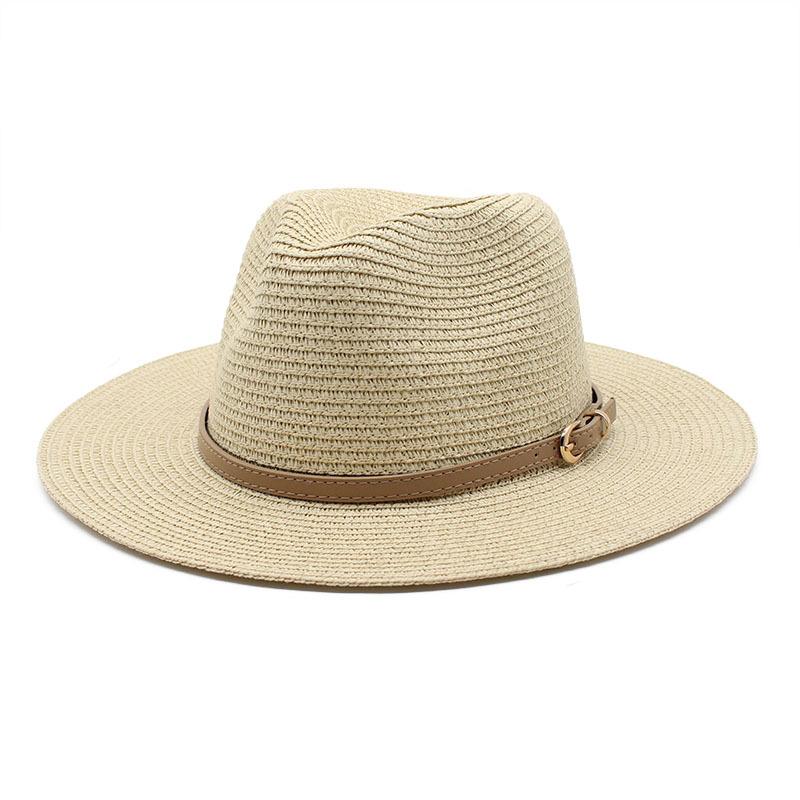 Травяной зеленый модный повседневный универсальный большой плоский верх шляпа дорожная пляжная солнцезащитная панама шляпа от солнца