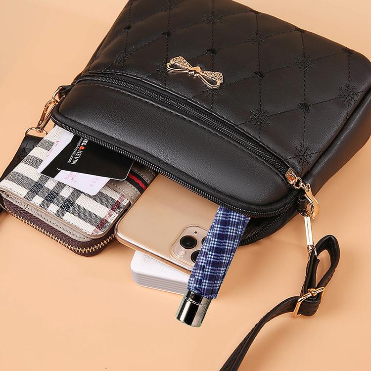 Модная сумка-багет, сумка кроссбоди, женская сумка, вышитая шестислойная сумка