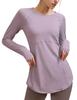 Yoga Sports Long Body Quick Long Running Wear [Ranmy Stage] [Neckline Silhouette] Wear, Tops, T-Shirt, Women's, Sleeve, Covering, Drying, Thin,