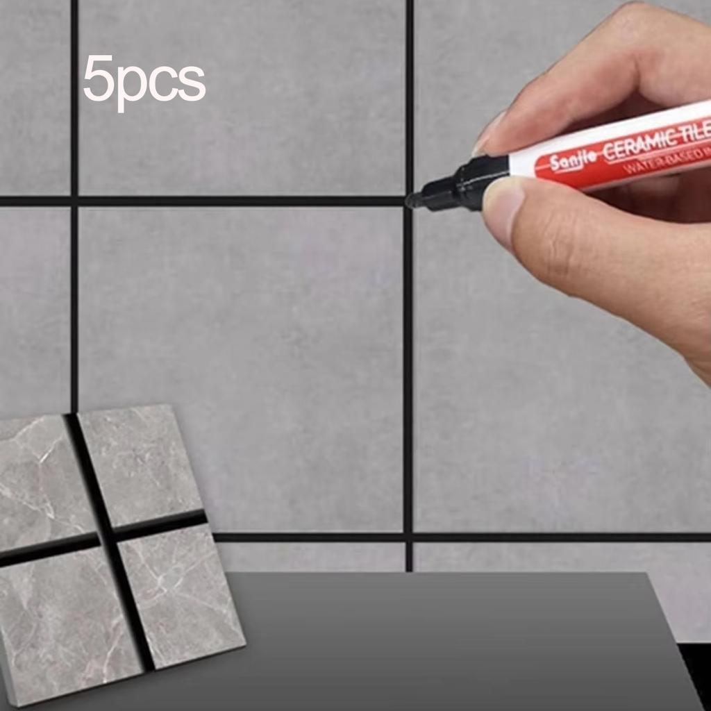 5 шт.-Керамическая плитка Настенная плитка для ванной комнаты Напольная плитка Затирка для швов Цветной ремонт Защита от плесени Водонепроницаемый Ремонтный маркер для цвета доски