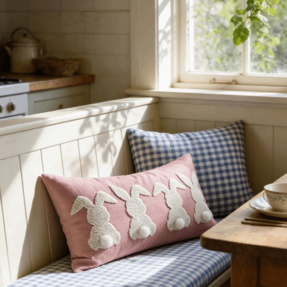 Three-dimensional Design Throw Pillow Cover Embroidered Waist Cushion Cover Pillowslip Sofa