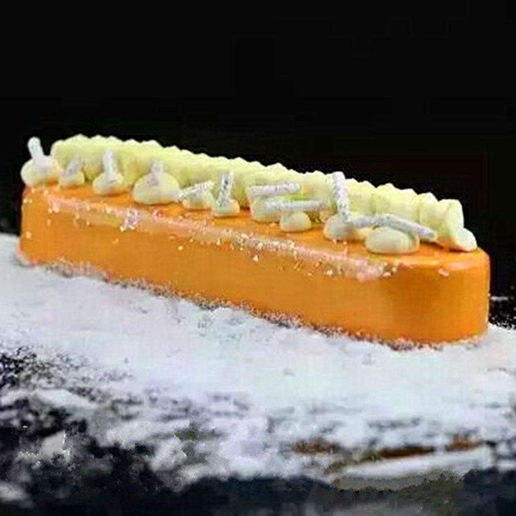 Прямоугольная форма для муссового торта, формочка для печенья из нержавеющей стали, мини-длинная овальная форма для печенья, геометрическая металлическая формочка для печенья