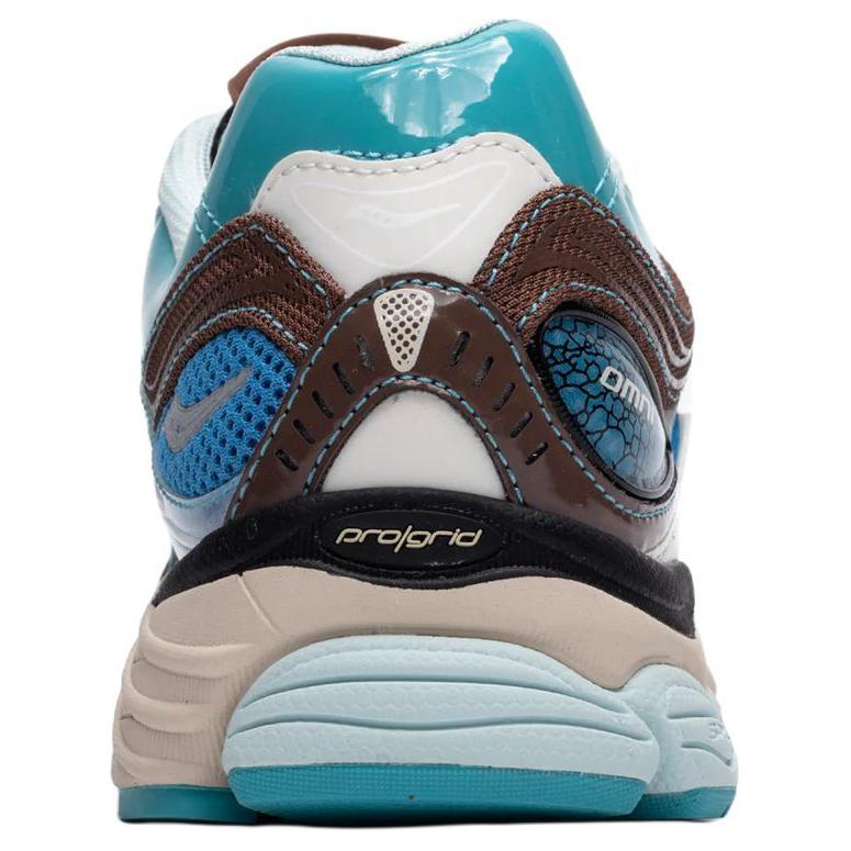 Footpatrol x Saucony ProGrid Omni 9 Сине-коричневые мужские кроссовки S70923-1