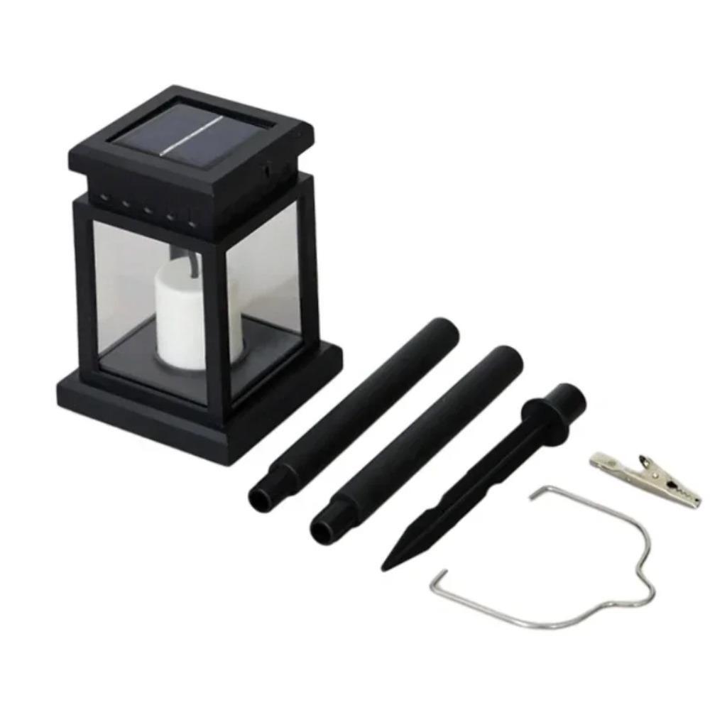 Солнечный фонарь-свеча, уличный светодиодный солнечный фонарь IP44, водонепроницаемый подвесной фонарь с автоматическим включением/выключением, солнечный ландшафтный светильник для двора