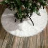 Юбка для рождественской елки, белая юбка для елки, украшение, имитация кролика, плюш, 120 см