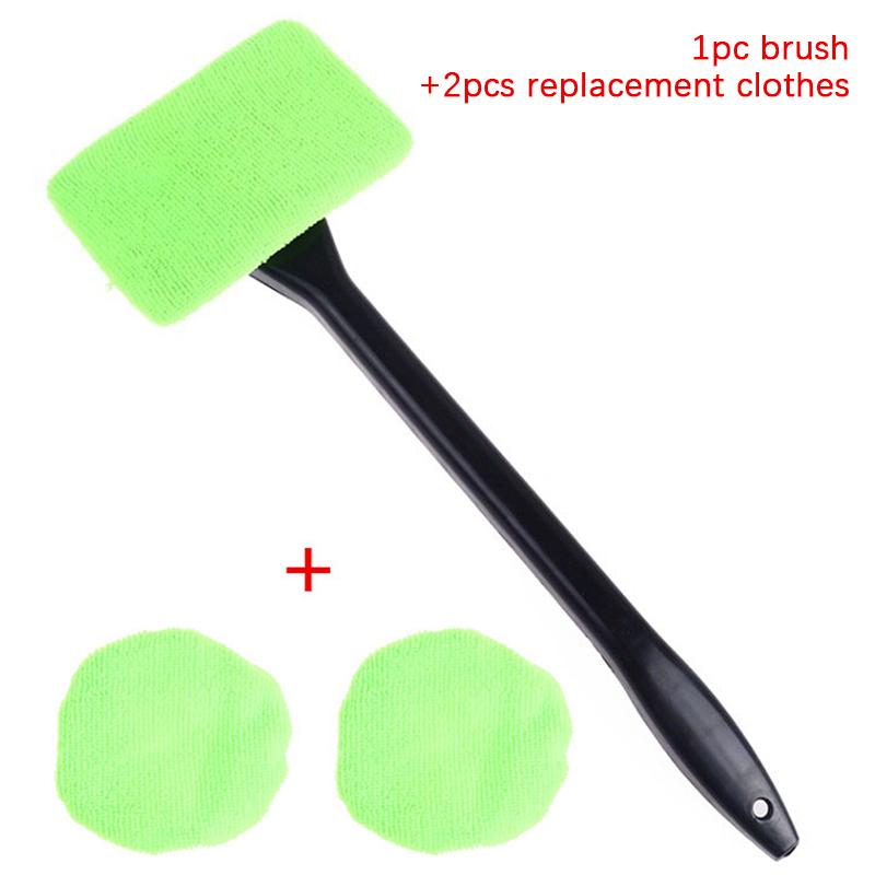 Набор щеток для мытья окон автомобиля, инструмент для мытья лобового стекла, стеклоочиститель для салона автомобиля с длинной ручкой, автомобильные аксессуары