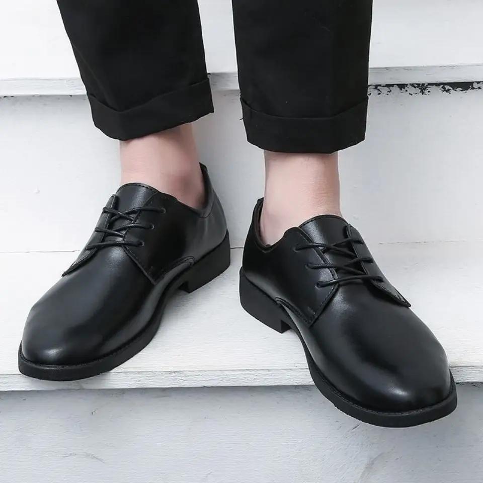 Fashion Dress Shoes Man Casual Business Official Social Shoe for Men Spring Autumn Elegant and Classic 2024 Trend Cheap Liquidation Suit
