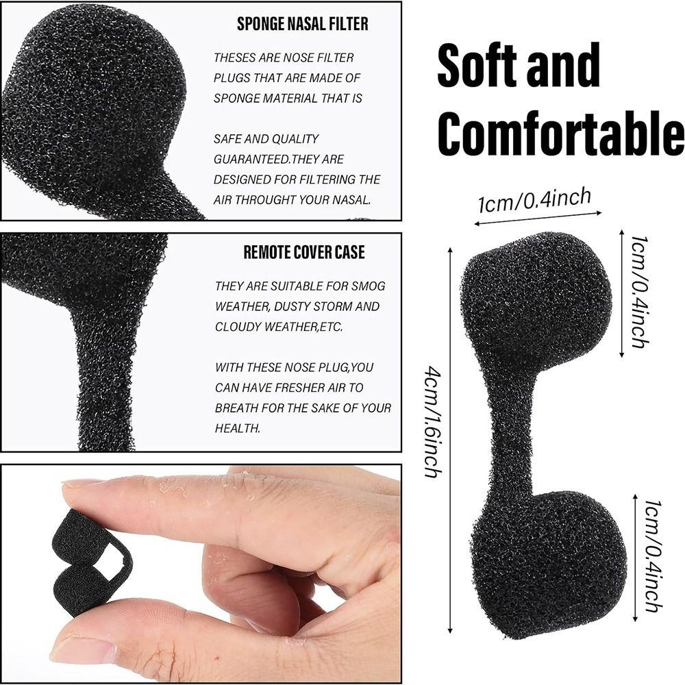 Outdoor Nose Filters Invisible Nostril Filters Accessories Sponge Nose Plug