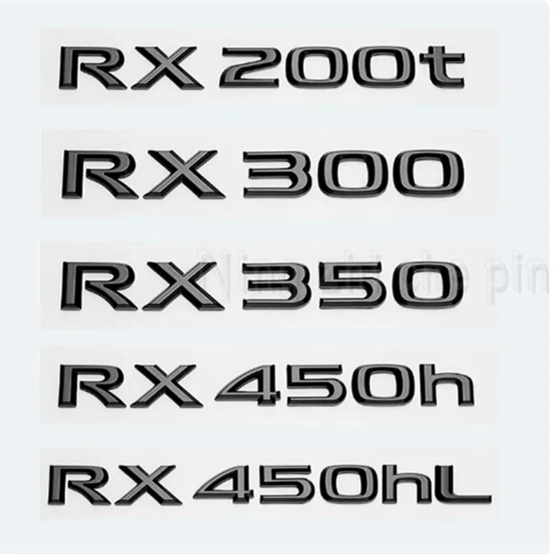3D Хромированный Глянцевый Черный АБС RX200t RX270 RX300 RX350 RX450h RX450hL HYBRID Шильдик для багажника автомобиля LEXUS Наклейка с логотипом на заднюю часть багажника